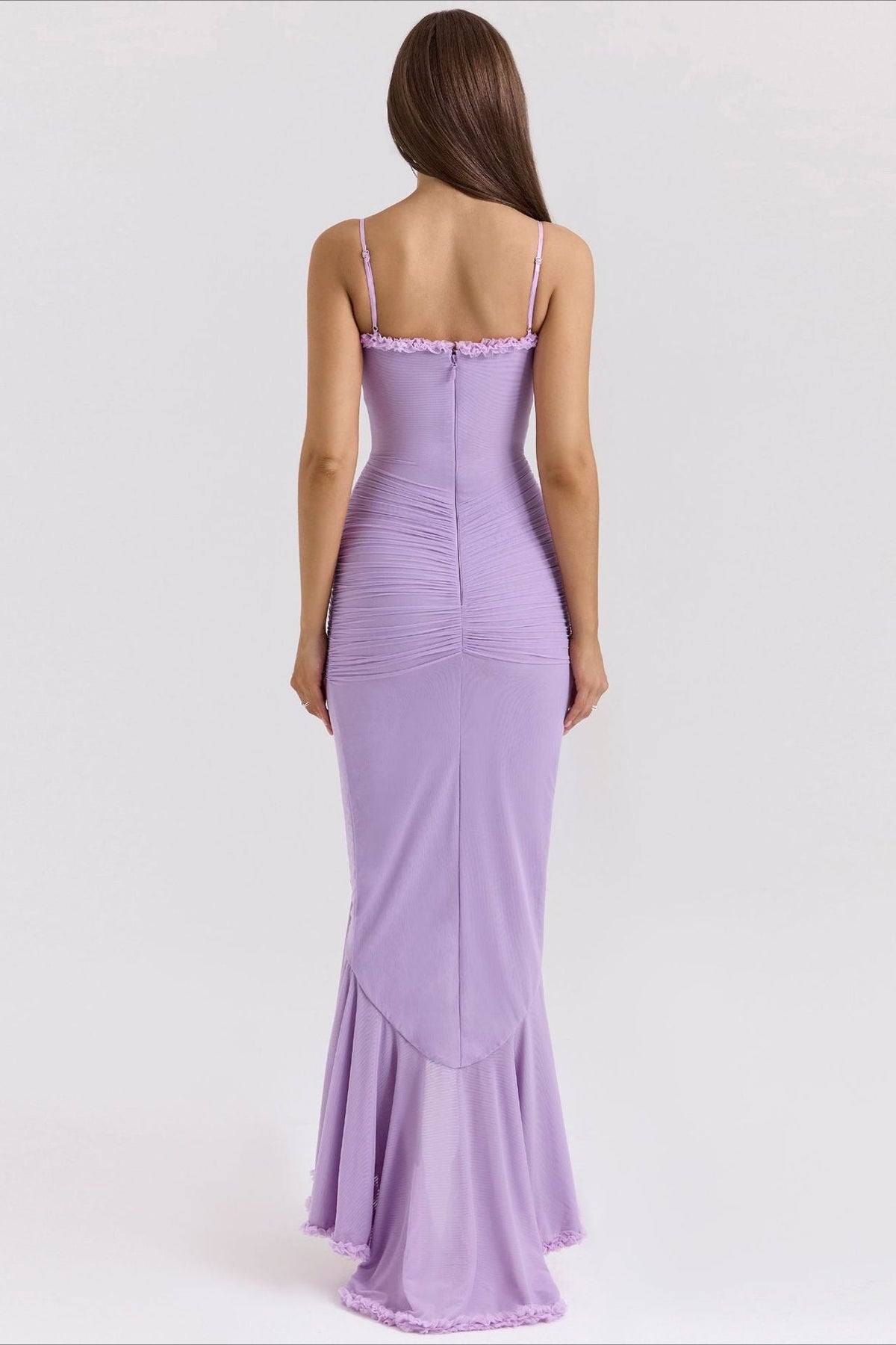 Spaghetti Strap Long Party Dress - View 12 | VelvetHem