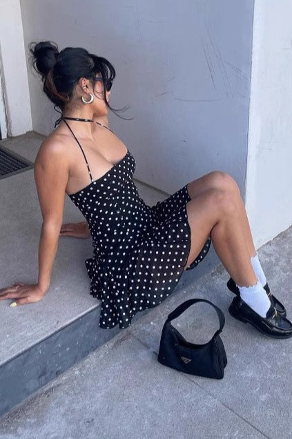 Fl Polka Dots Dress with Relaxed Fit and Smart Casual Fashion 2