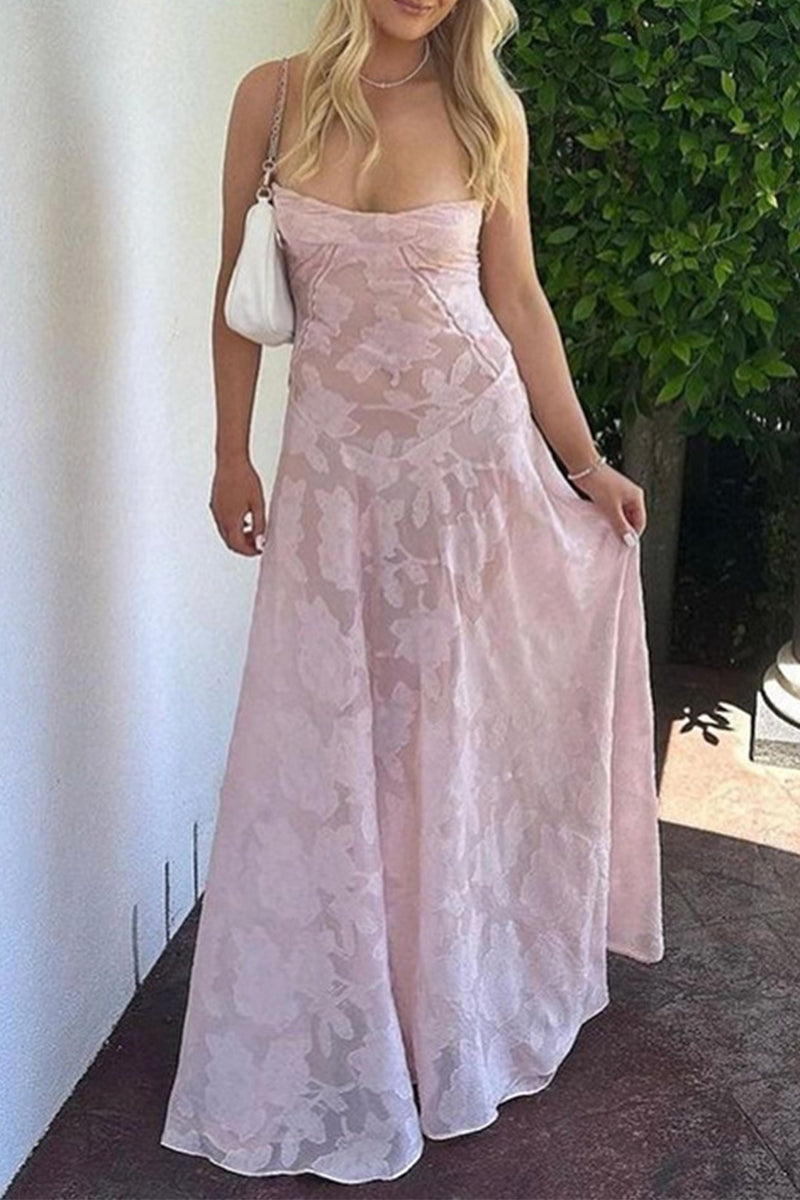 Elegant Formal Solid See-through Evening Dress Dresses - VelvetHem