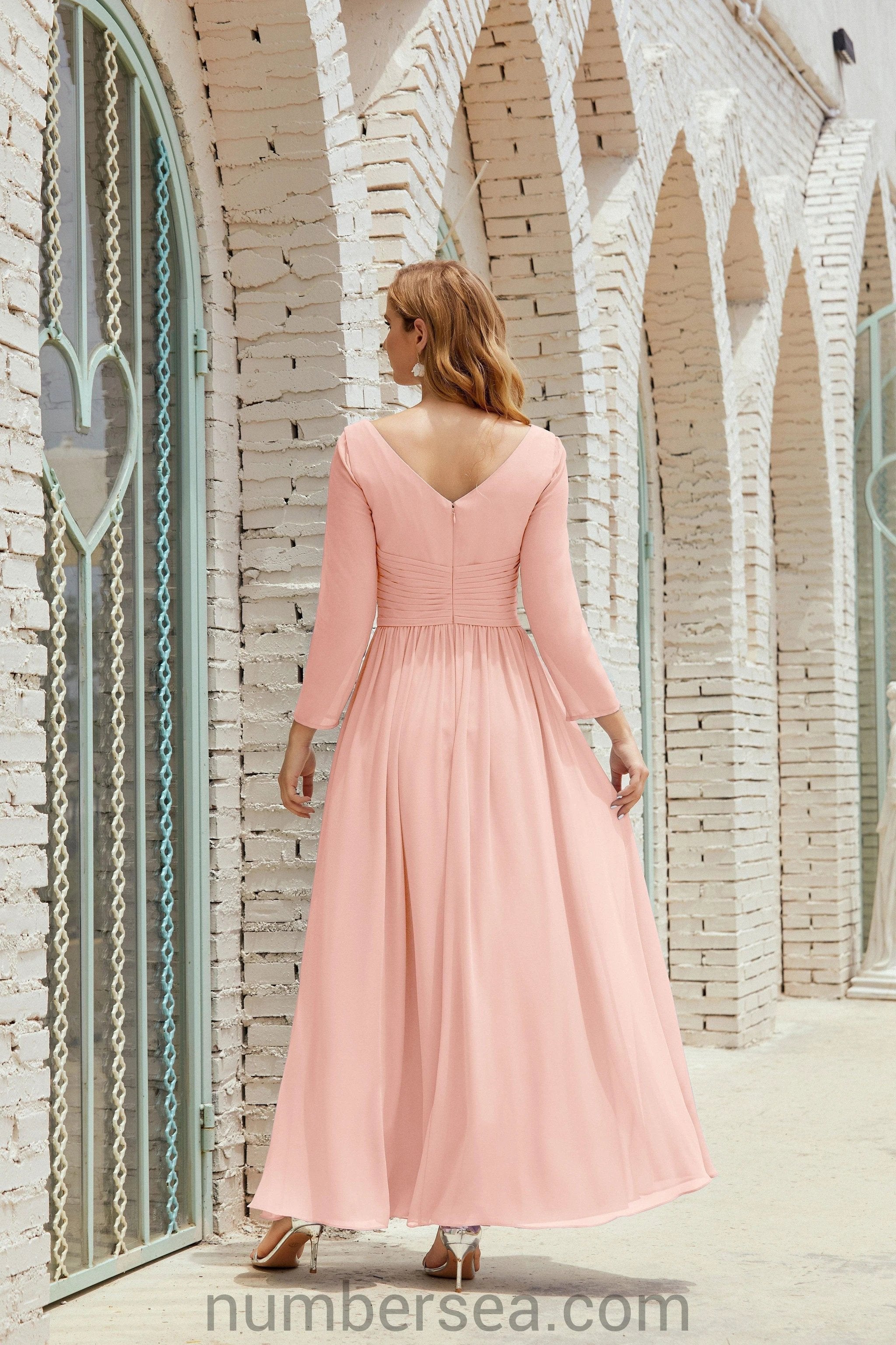 ZapDress Bridesmaid Dress Chiffon Formal Party Dress Evening Dress 28016 (ZD16992)