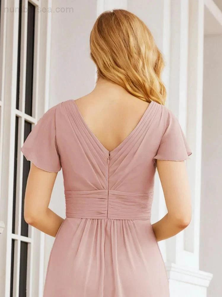 ZapDress Formal Prom Gowns for Mother of The Bride Cap Sleeves Bridesmaid Dress 28047 (ZD16958)