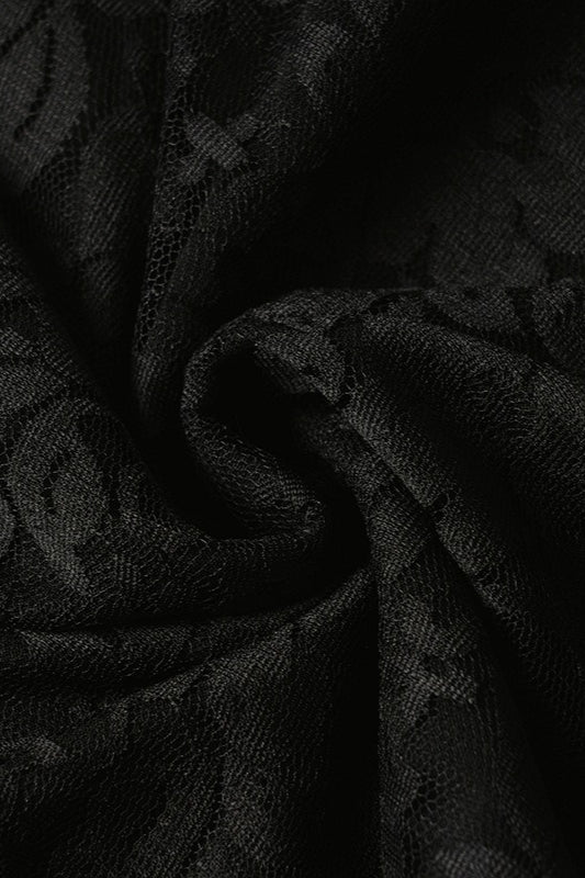 Irregular Hem Mini Lace Dress - View 9 | VelvetHem