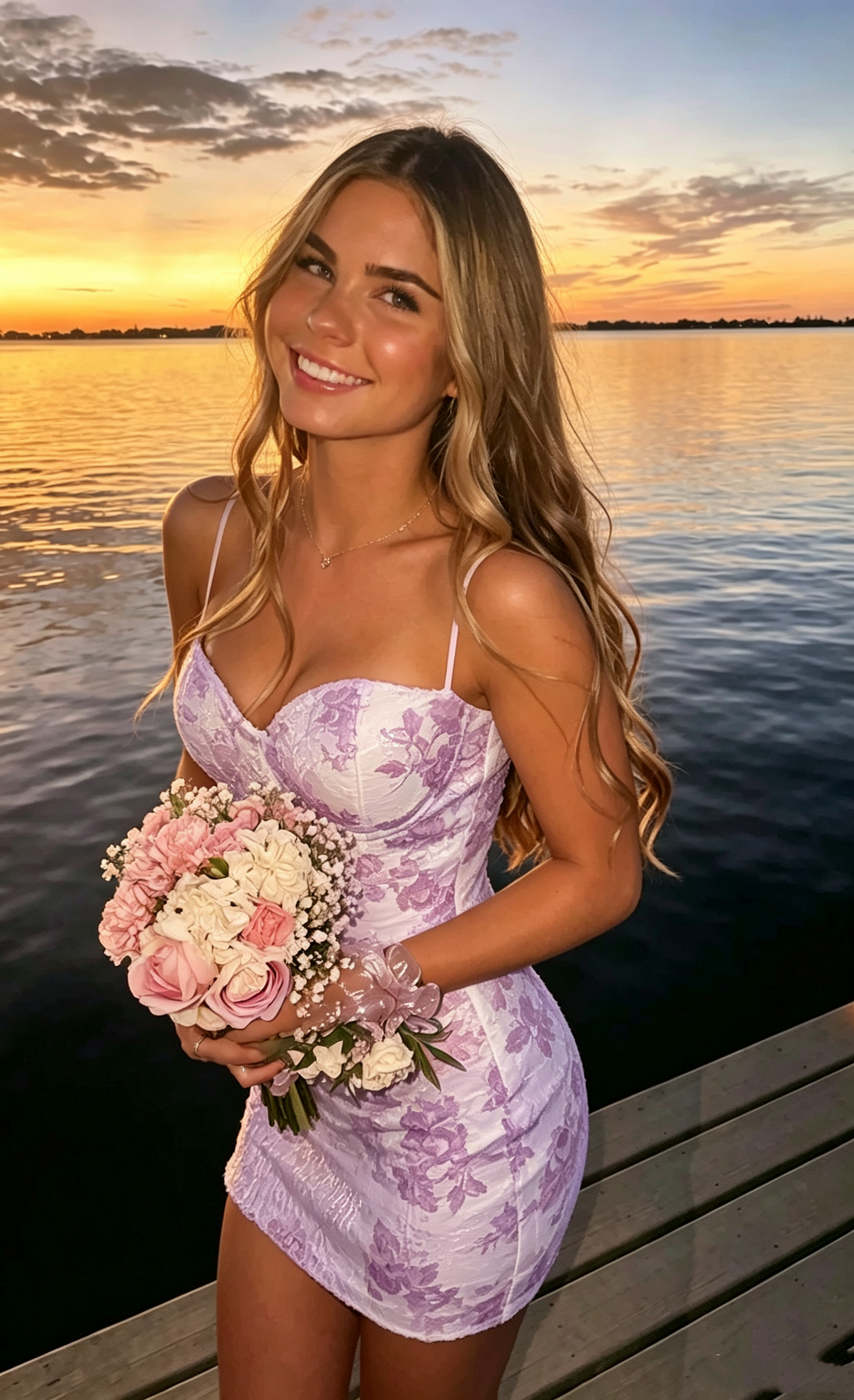 Pretty Pink Satin Floral Sheath Short Graduation Homecoming Dress Spaghetti Straps Short Party Dress D4296