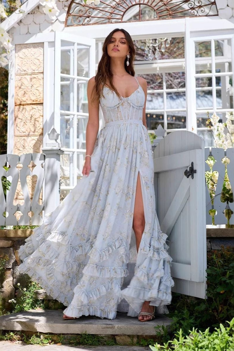 Elegant Floral Print Dress with Relaxed Fit and Smart Casual Fashion