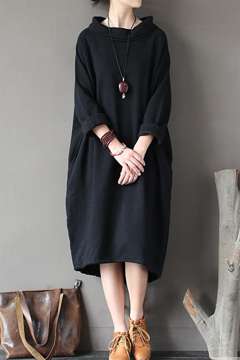 Nuria Chic Long Sweater Dress Premium Wardrobe Essential
