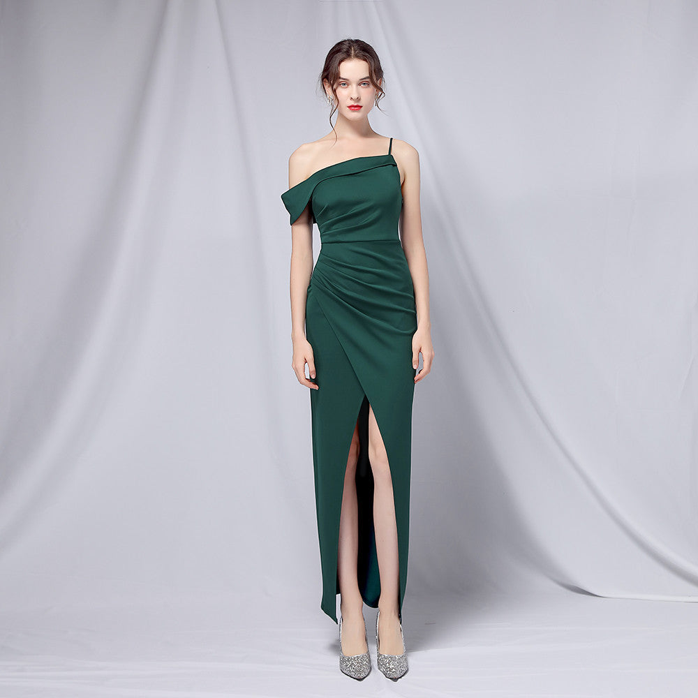 Toast Dress Bride Spring Off Shoulder Wedding Dress Slimming Cocktail Short Evening Dress - View 6 | VelvetHem