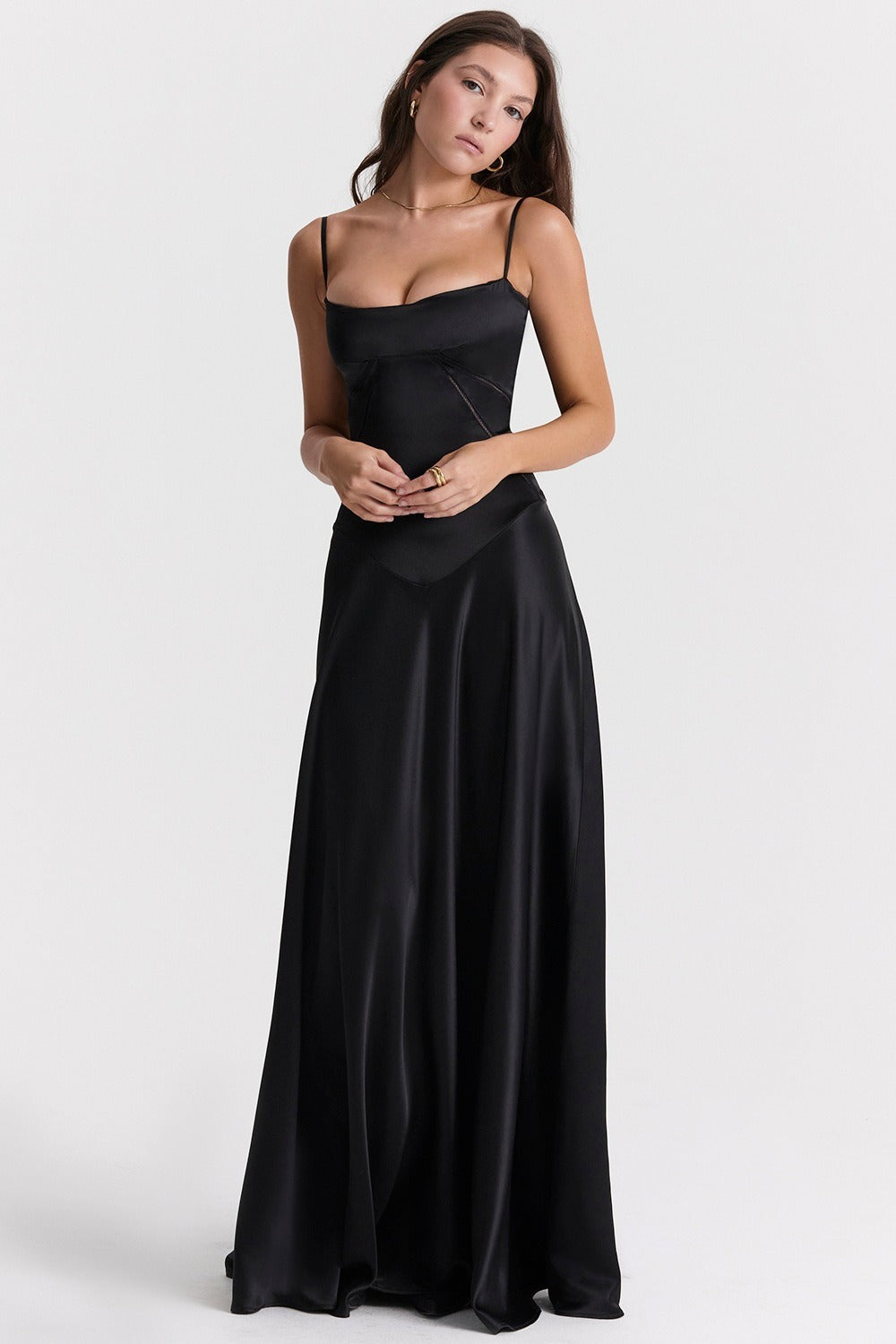 Classic Elegant Cami Backless Dress for Modern Fashion Wear