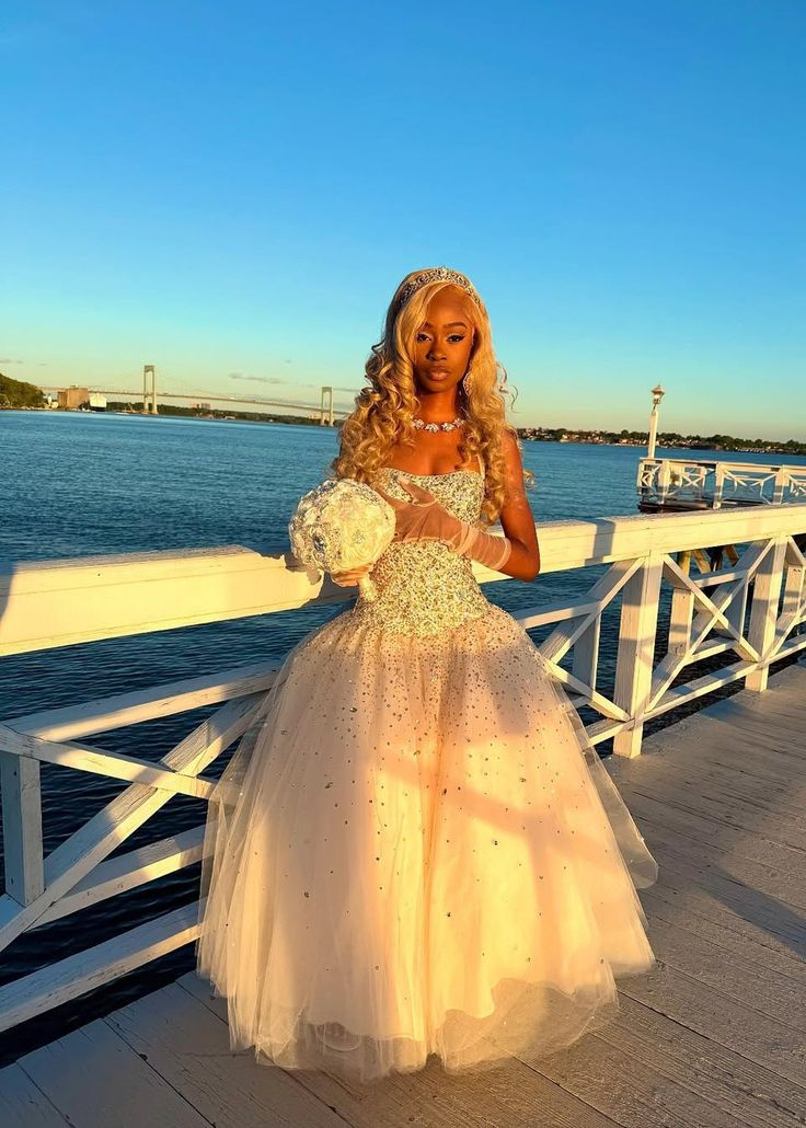 Ball Gown Tulle Princess Dress Long Prom Dress Evening Dress Birthday Dress