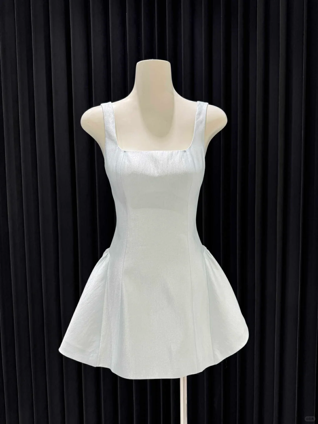 Simple White Square Neck Short A Line Homecoming Dress Birthday Outfits