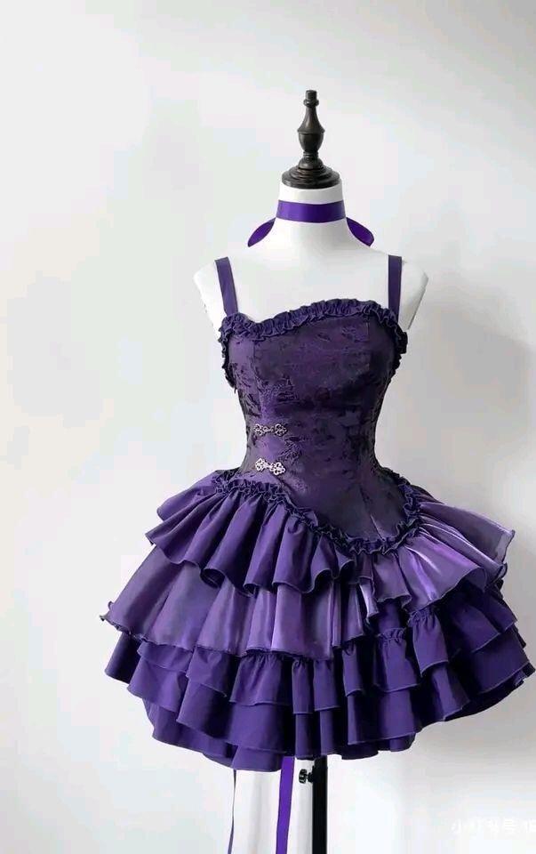 Vintage Spaghetti Straps Purple Satin Layered Short Homecoming Dress A Line 18th Birthday Outfits