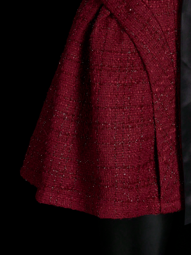 Unique Burgundy Sweetheart Neck A-Line Short Birthday Dress Vacation Dress - View 9 | FashionDia