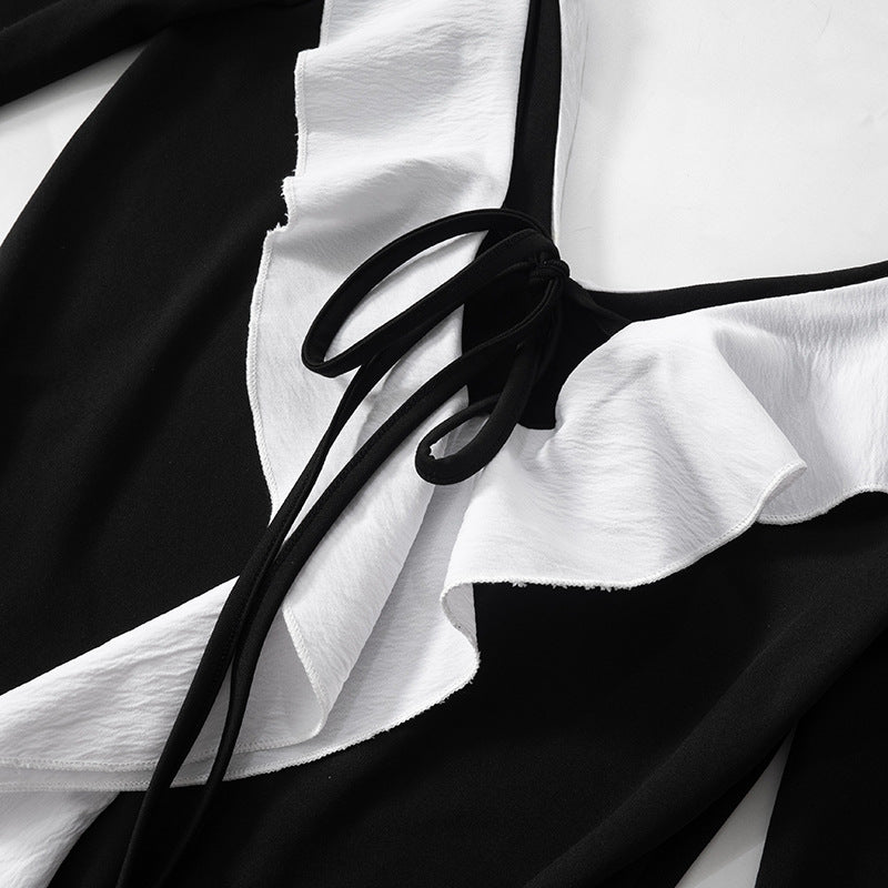 Ruffle Charm 2.0 Mini Dress Black