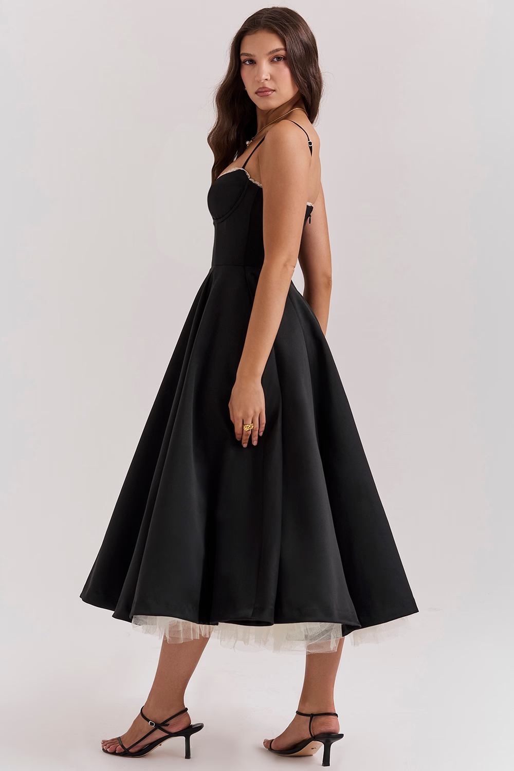 Beatriz Boutique Satin Dress for Parties Designer Edit
