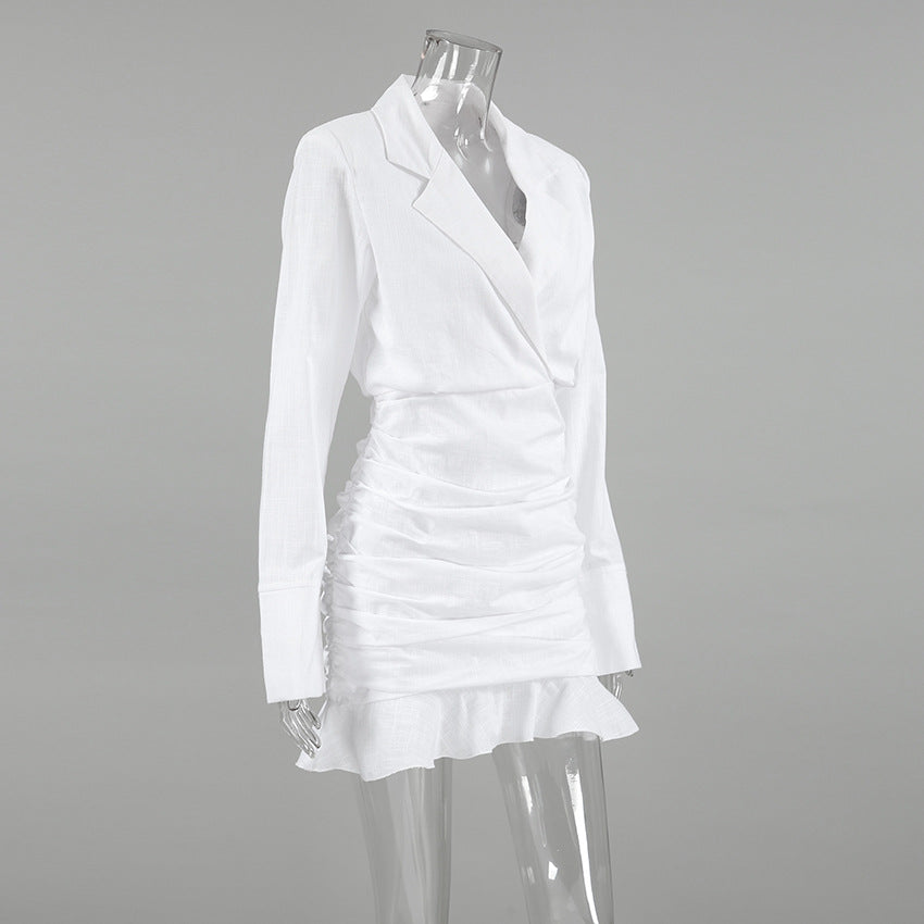 Greece Babe Mini Dress White