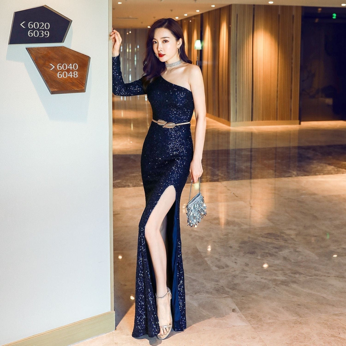 Women's Fairy Dream Socialite Gathering Party Evening Dress - Long Slimming Toast Dress for Bride - Formal Gown - View 5 | VelvetHem