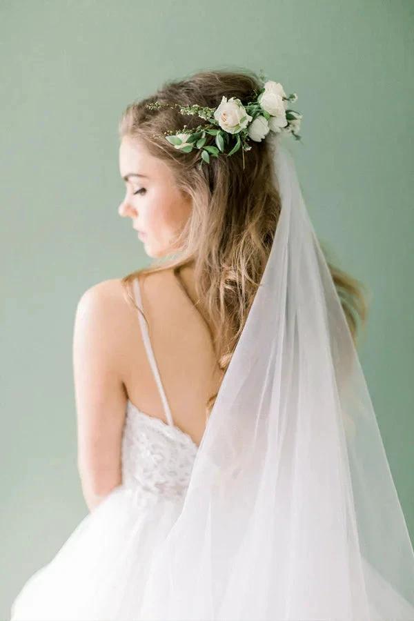 A-line Elegant Forest Wedding Dresses Best Bridal Gowns (ZD16129)