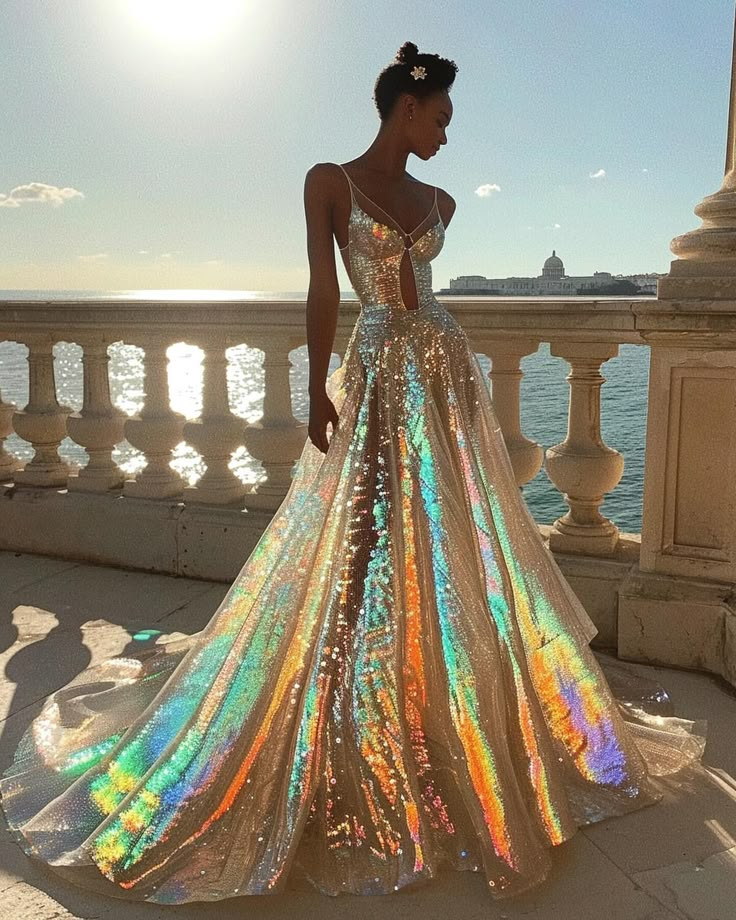 Sparkly Spaghetti Straps Sequins A Line Party Prom Dress,Formal Evening Dress