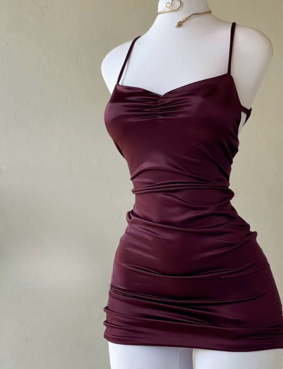 Spaghetti Straps Burgundy Short Homecoming Dress Mini Party Dress