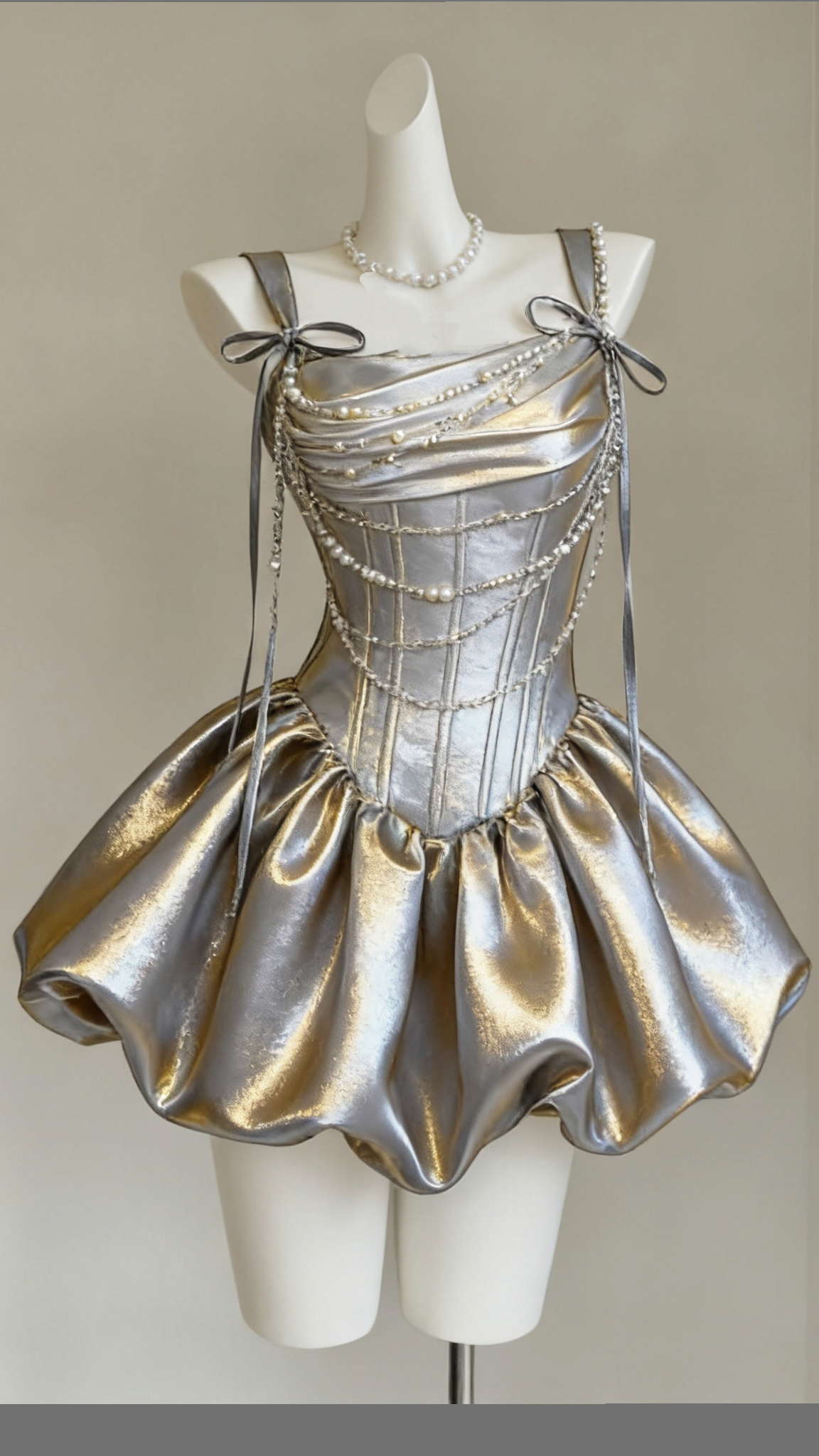 A-Line Silver Golden Homecoming Dress Short Birthday Dress