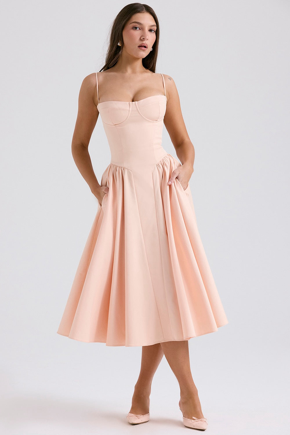 Purple Effortless Corset Dress Elevated Occasion Wear
