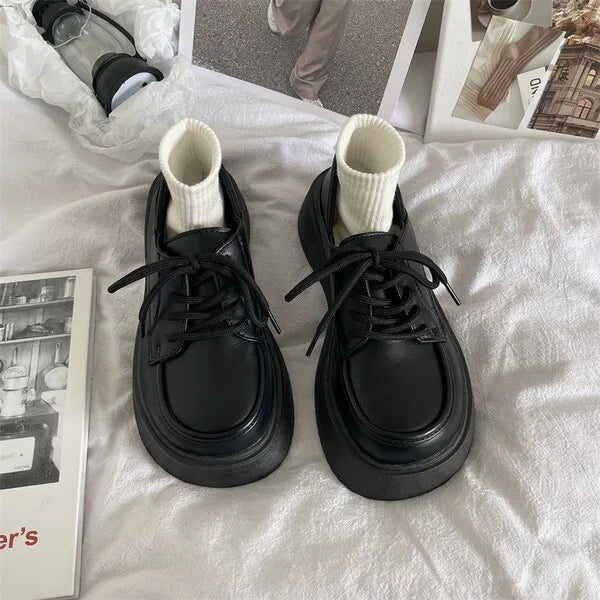 Fur Soft Casual Round Toe Shallow Mouth AllMatch Low Heels Dress Oxfords Loafers