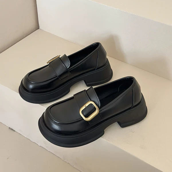 Fur Soft Casual Round Toe Shallow Mouth AllMatch Low Heels Dress Oxfords Loafers