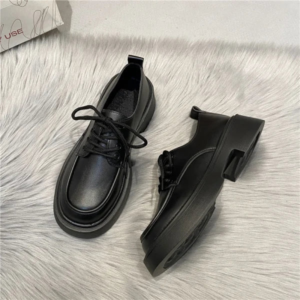 Fur Soft Casual Round Toe Shallow Mouth AllMatch Low Heels Dress Oxfords Loafers