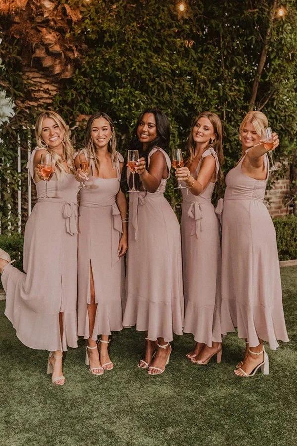 Amazing Spaghetti Straps Neckline A-line Bridesmaid Dresses BD100 by pgmdress