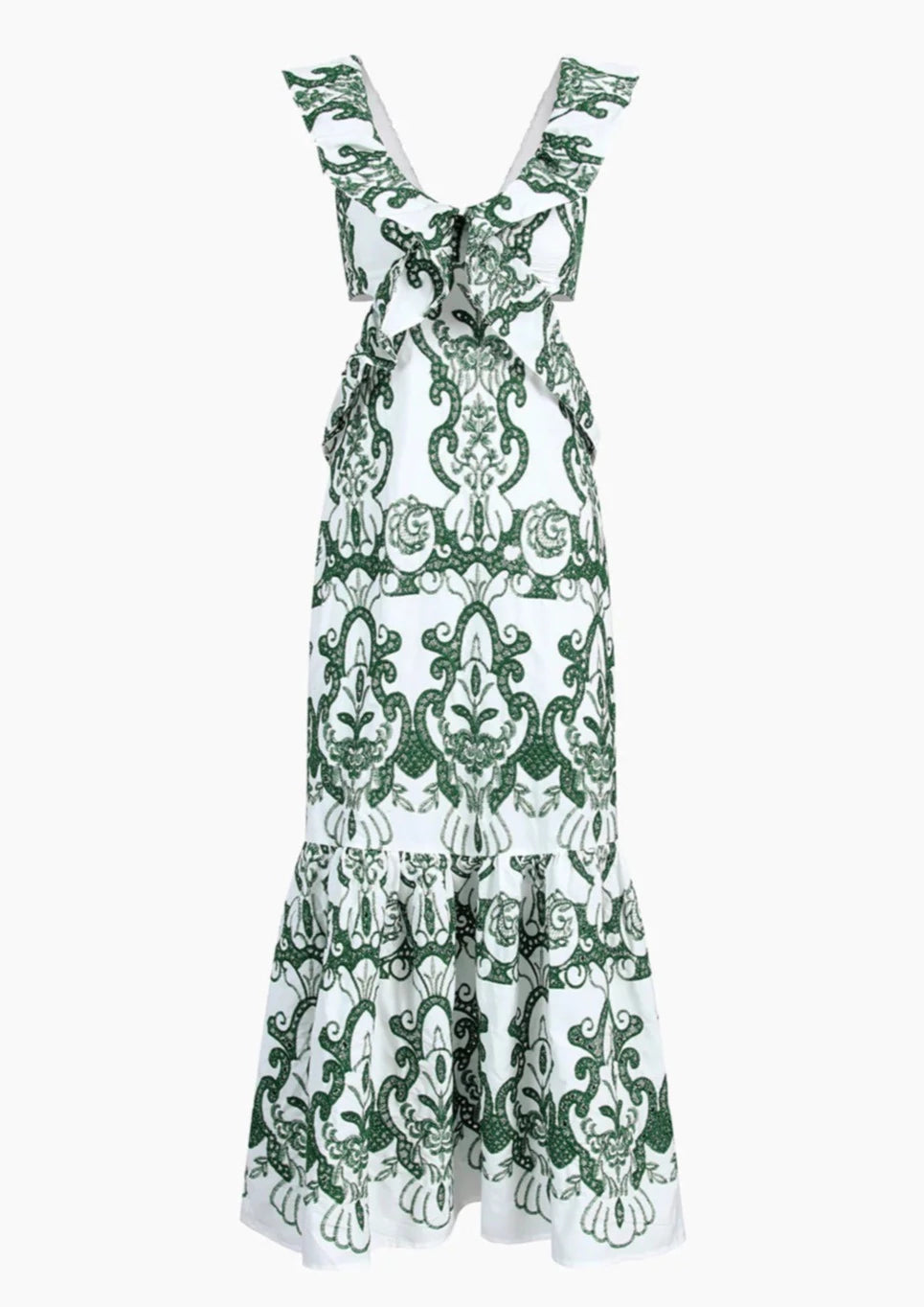 Krystel Statement Long Dress with Slit Chic Silhouette Collection