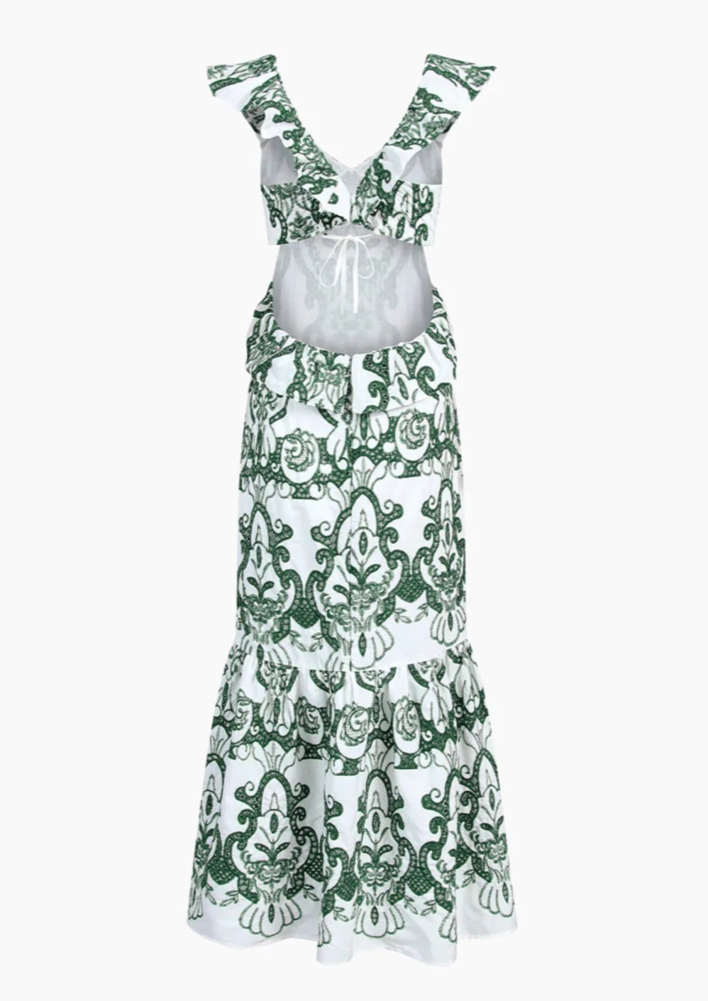 Krystel Statement Long Dress with Slit Chic Silhouette Collection