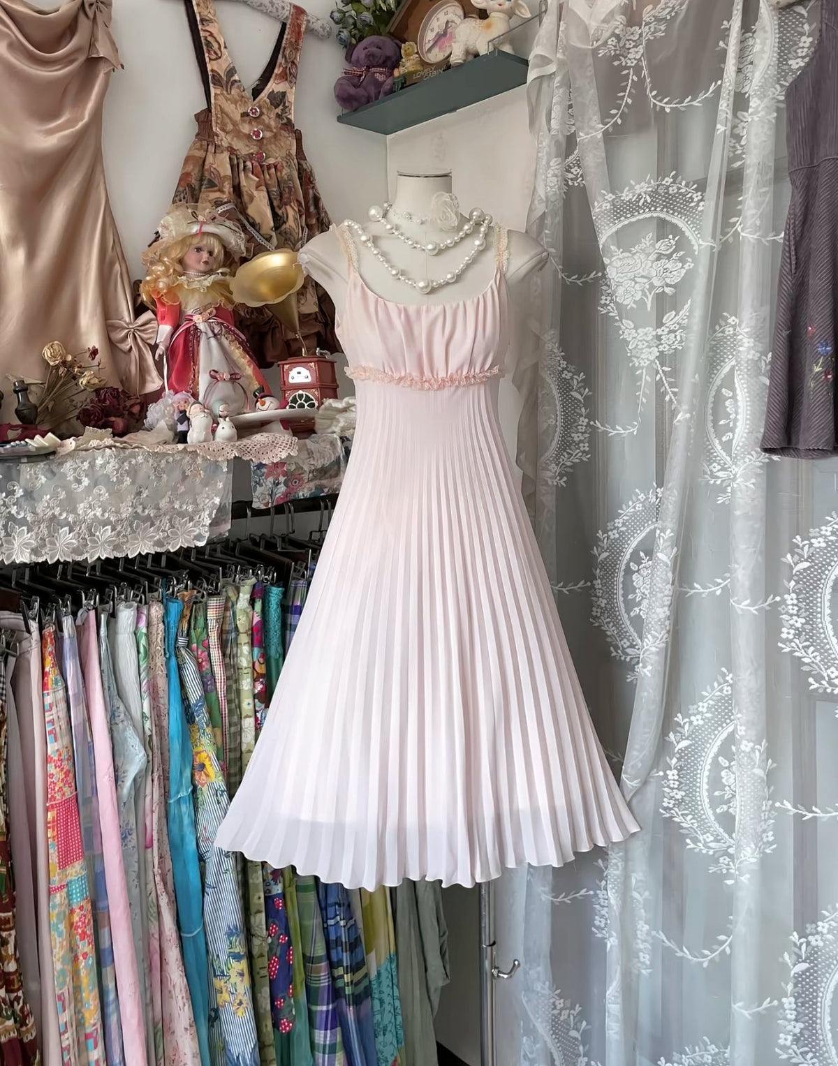 Spaghetti Straps A-Line Pink Short Homecoming Dress