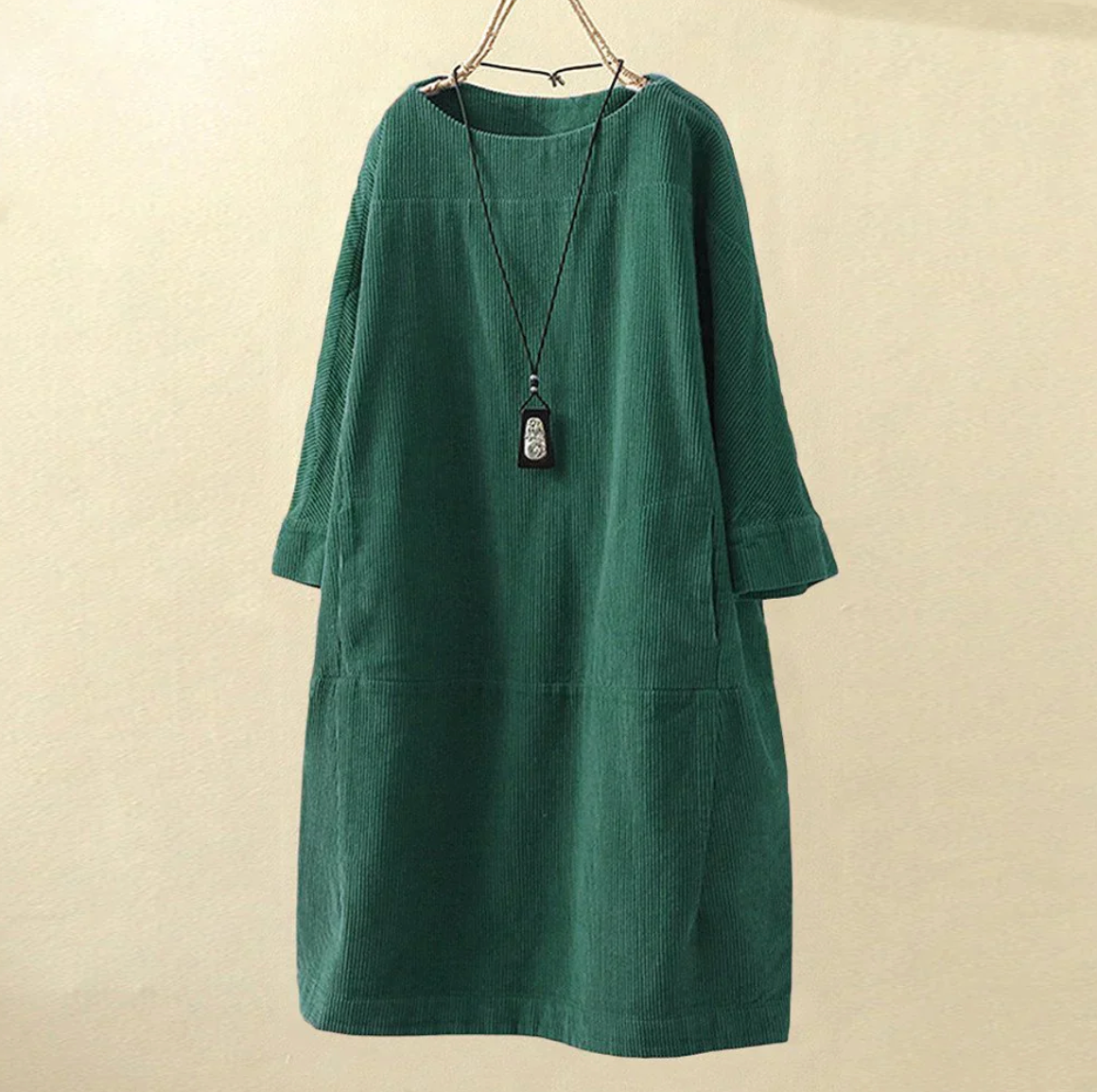 Hilda Chic Super Stylish and High Quality Corduroy Dress Silhouette Collection
