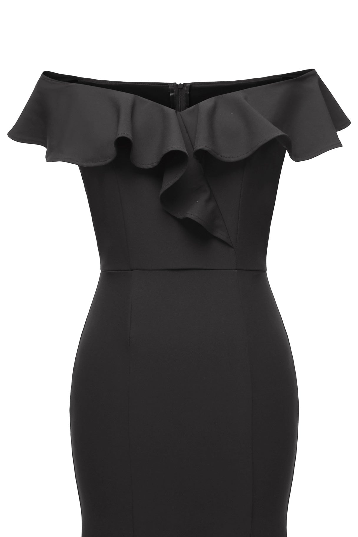 Burgundy Mermaid Off-the-shoulder Slit Prom Dress - Fashionpara