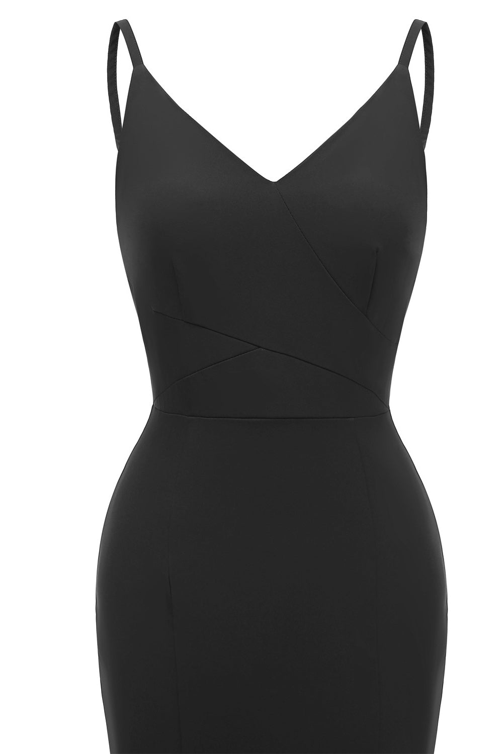 Burgundy Mermaid Spaghetti Straps Long Prom Dress - Fashionpara