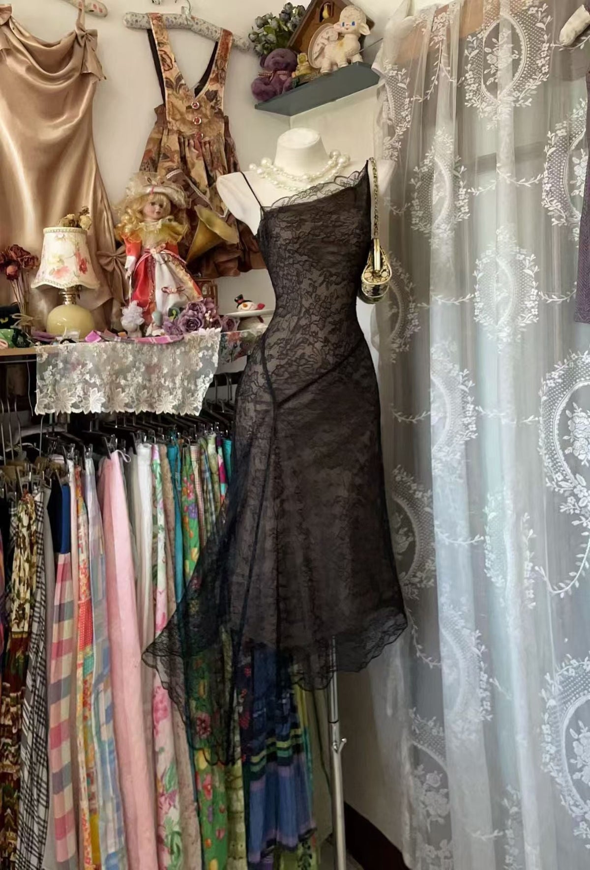 Black Lace Mermaid Birthday Dress Sexy Evening Dress