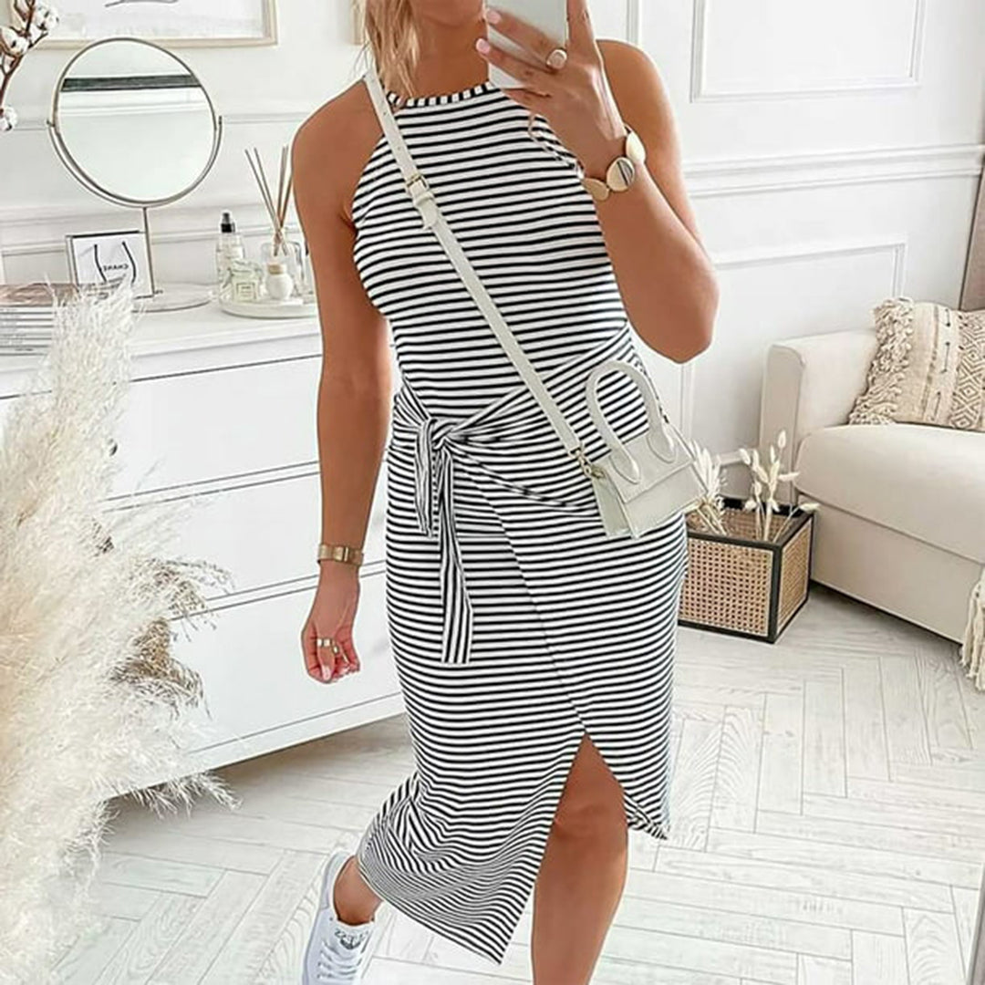 Ozlem Stylish Midi Dress for Women Effortless Chic Look