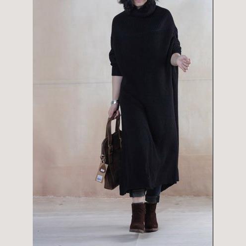 Black winter sweater dress long maxi dresses  fall