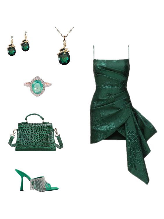 Simple Sheath Spaghetti Straps Dark Green Lace Short Homecoming Dress Birthday Dress - View 3 | FashionDia