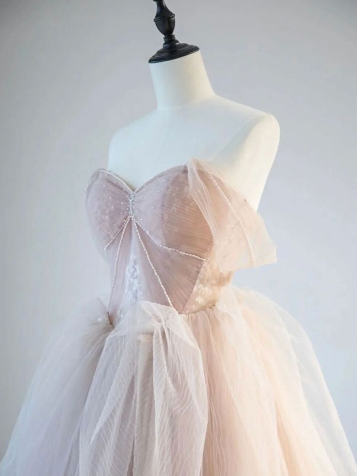 A-Line Off Shoulder Tulle Lace Long Prom Dress Evening Party Dress