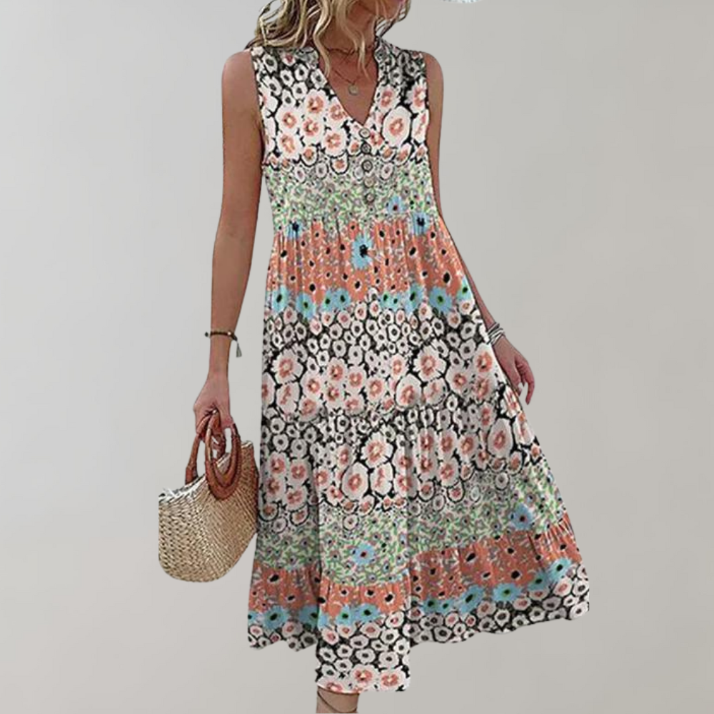 Niobe Elegant Geblmtes Dress for Women Romantic Soft Style