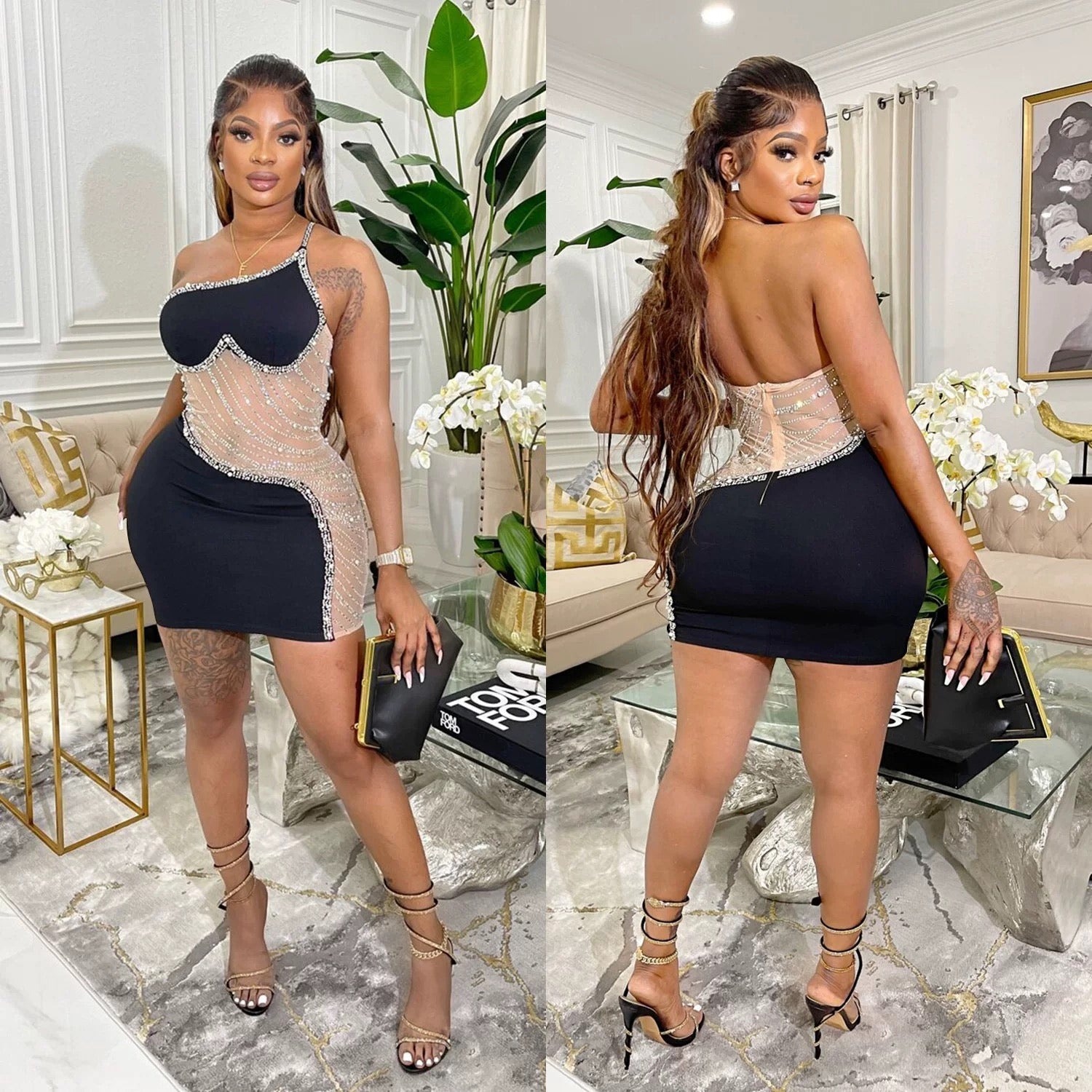 18th Birthday Outfits Sheath Homecoming Dress One Shoulder Black Short Mini Party Dress
