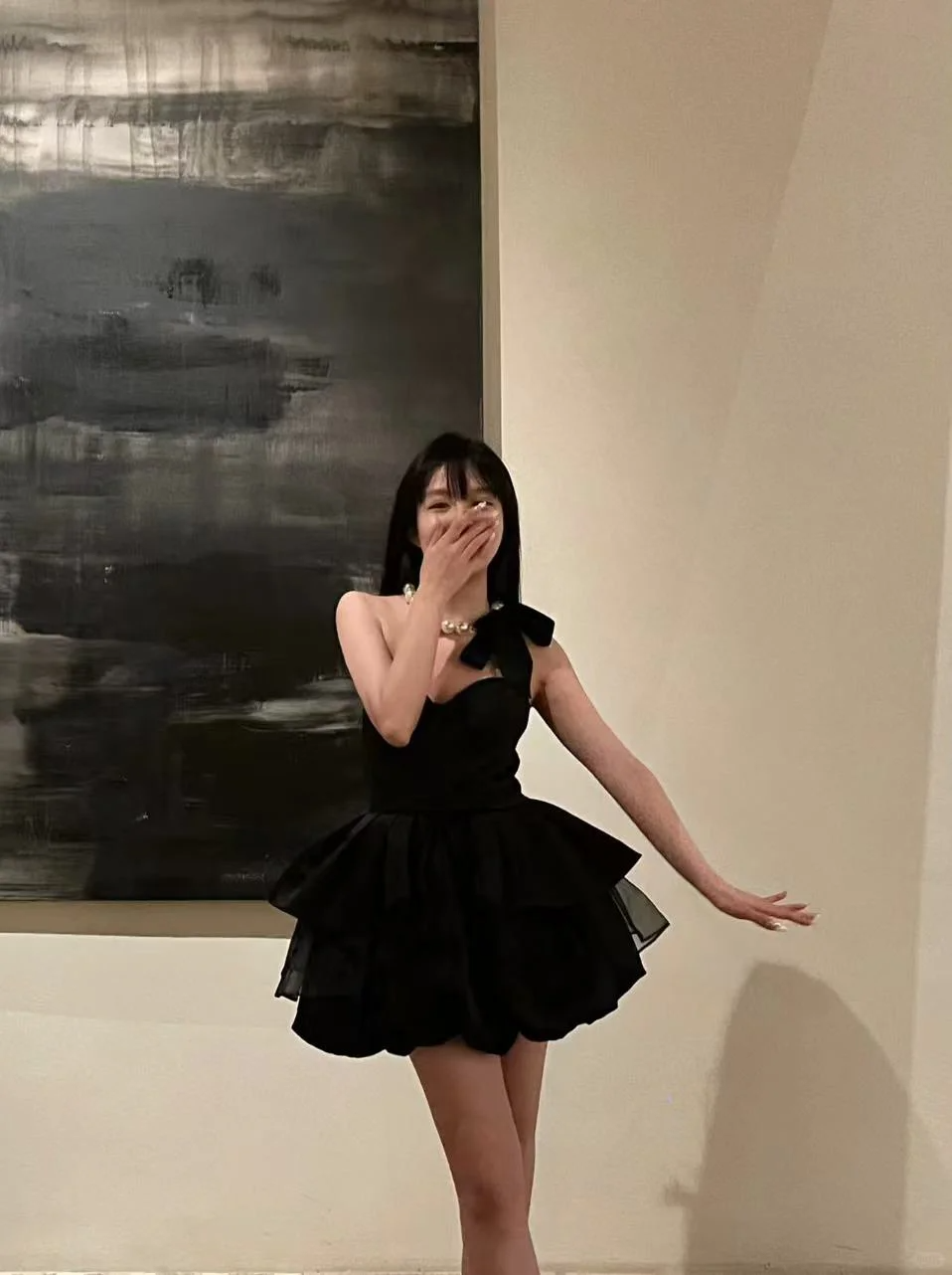 Black Ball Gown Strapless Satin Short Homecoming Dress18th Birthday Outfits - FashionDia