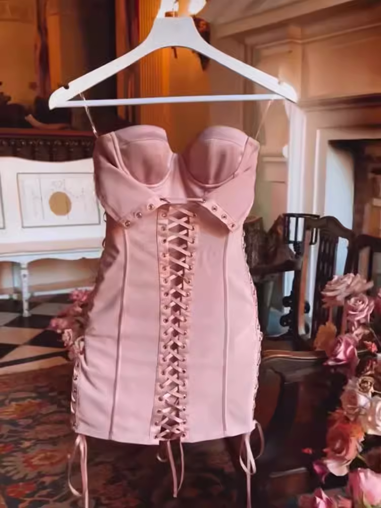 Cute A-Line Strapless Short Birthday Dress Pink Homecoming Dresses - FashionDia