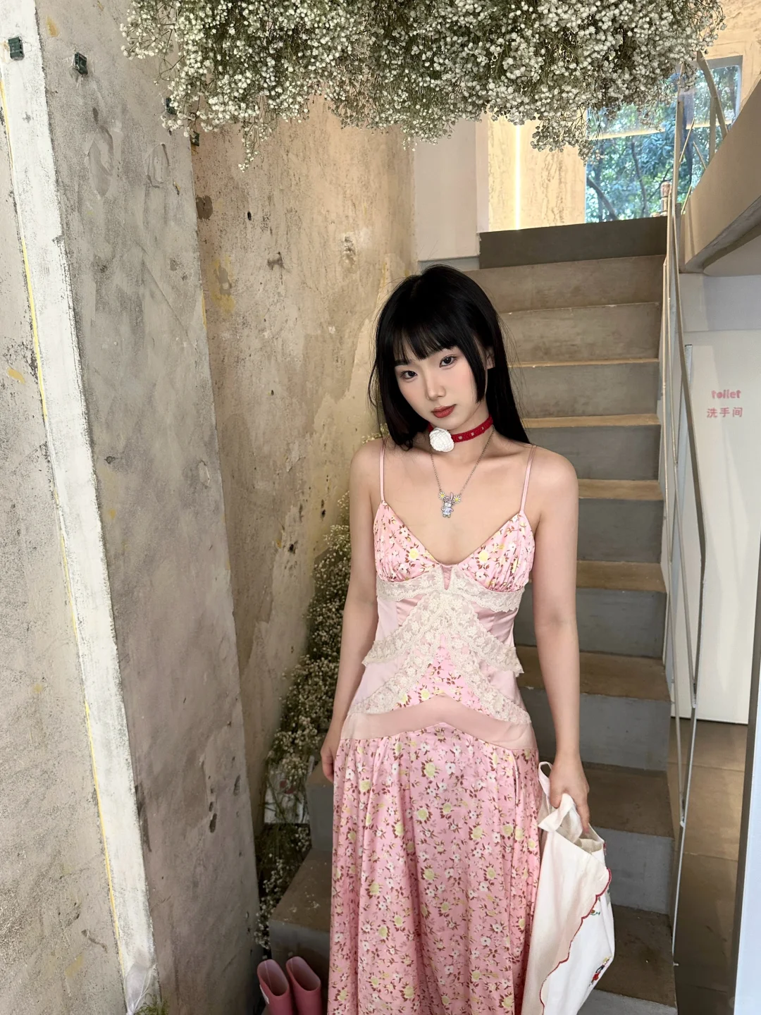 Vintage A-Line Spaghetti Straps Satin Lace Long Prom Dresses Formal Dress - View 4 | FashionDia