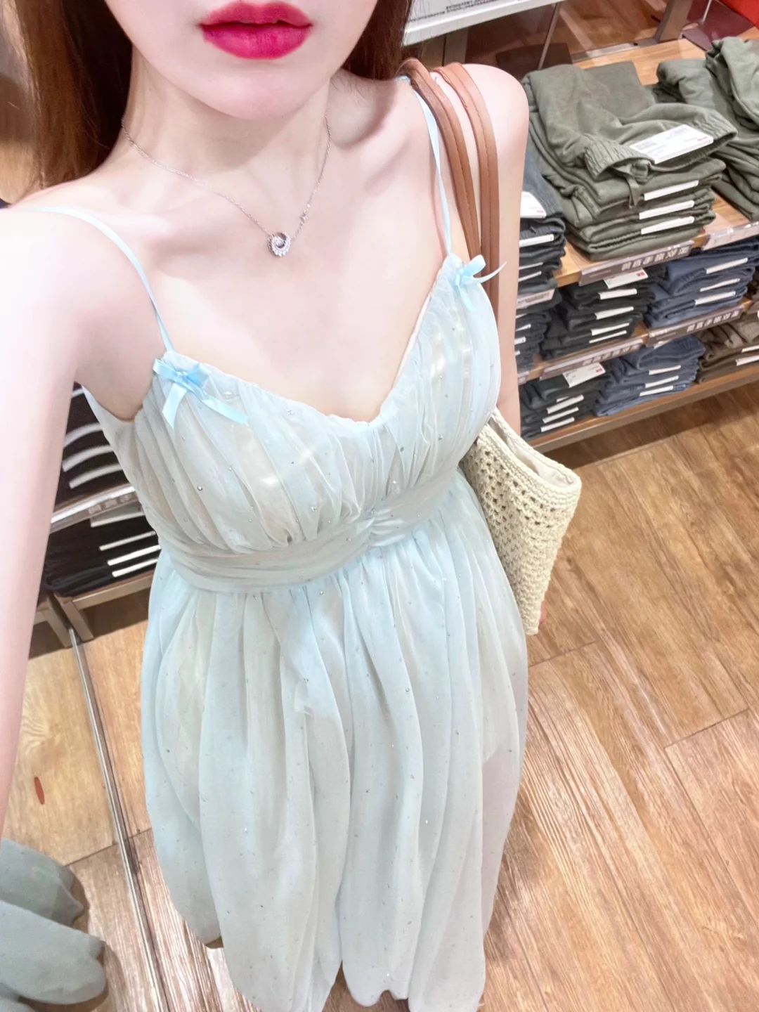 Pretty A Line Spaghetti Straps Satin Tulle Beads Long Prom Dresses Formal Dress
