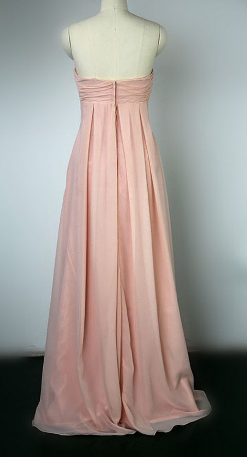 Elegant A-Line Sweetheart Satin With Flower Long Prom Dresses Formal Dress - View 3 | FashionDia
