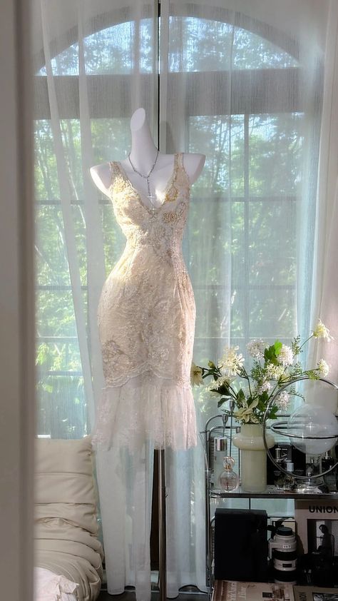 Gorgeous Mermaid V-Neck Tulle Lace Short Homecoming Dress 21th Birthday Outfits - FashionDia