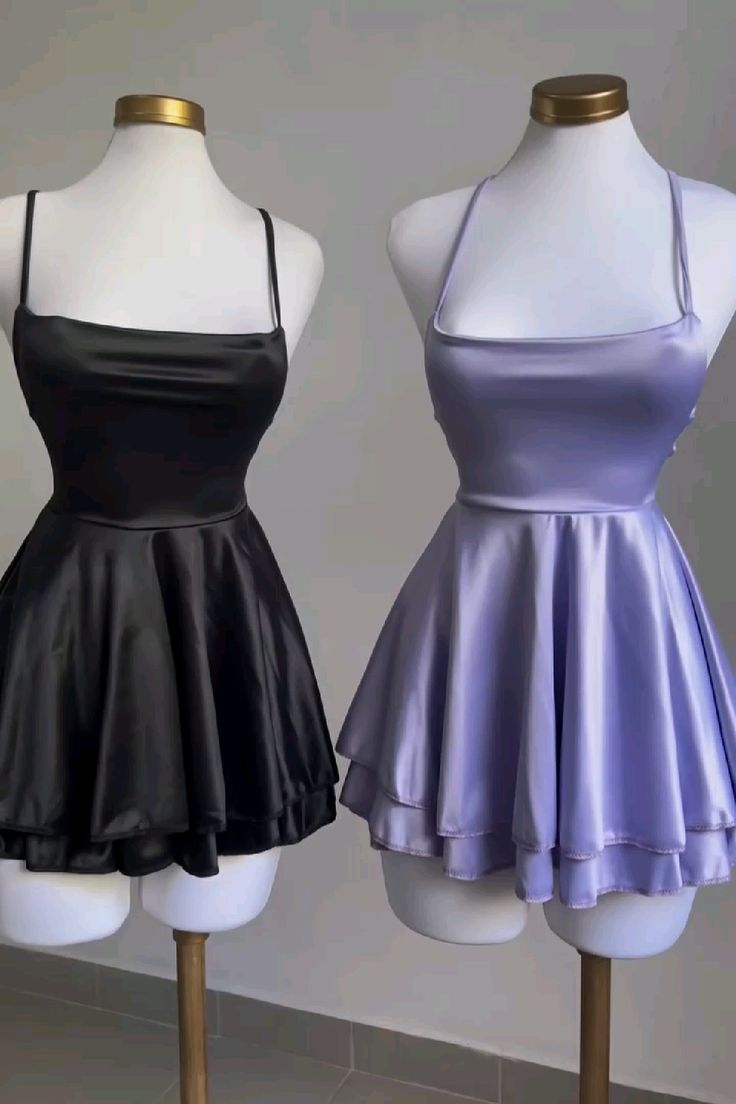 A Line Spaghetti Straps Backless Homecoming Dresses Black Birthday Outfits