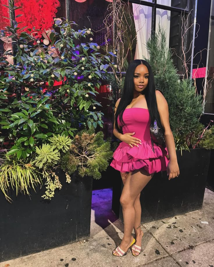 Simple Hot Pink Strapless Satin Short Homecoming Dress Cocktail Dress