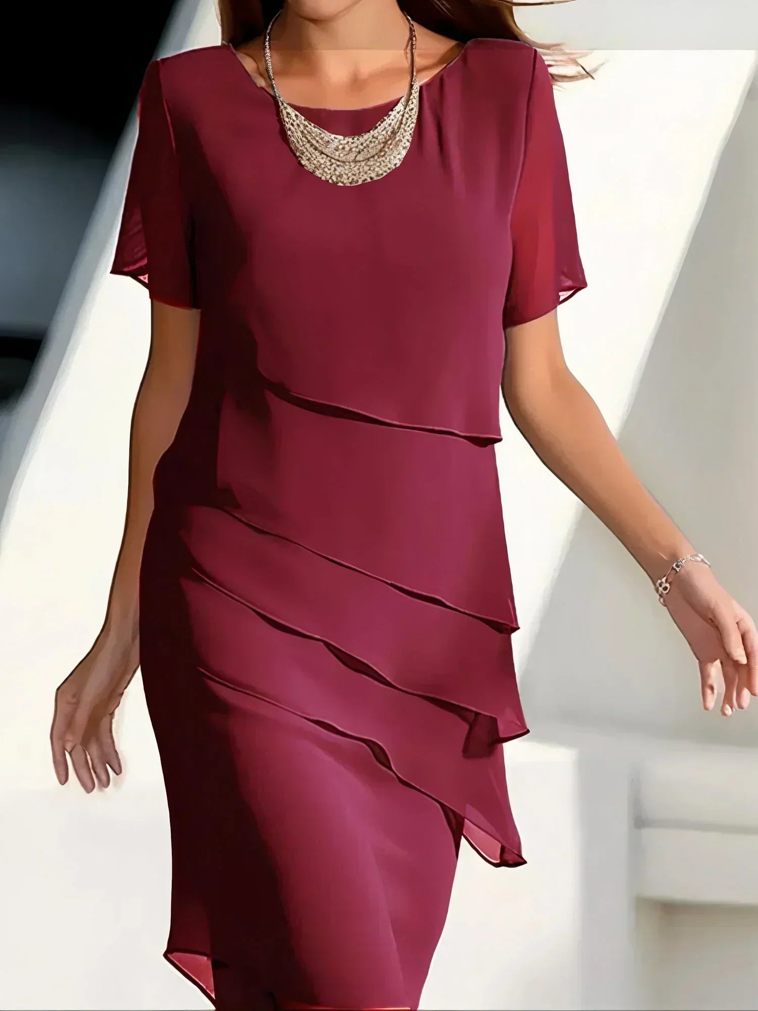 Frieda Statement Slimming Dress Premium Wardrobe Essential